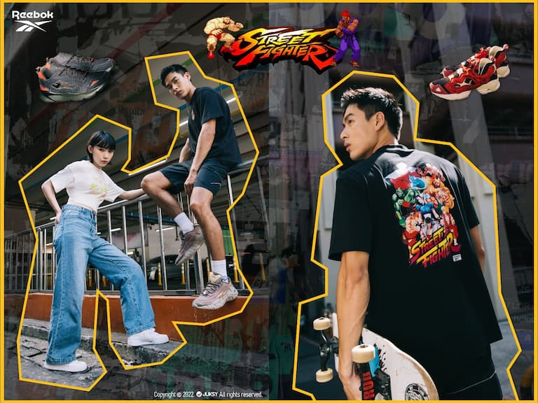 當經典回憶成為你的日常標配！Reebok X Street Fighter 攜手推出聯名單品，不管是日常休閒、約會出遊穿搭，從頭到腳一手包辦！