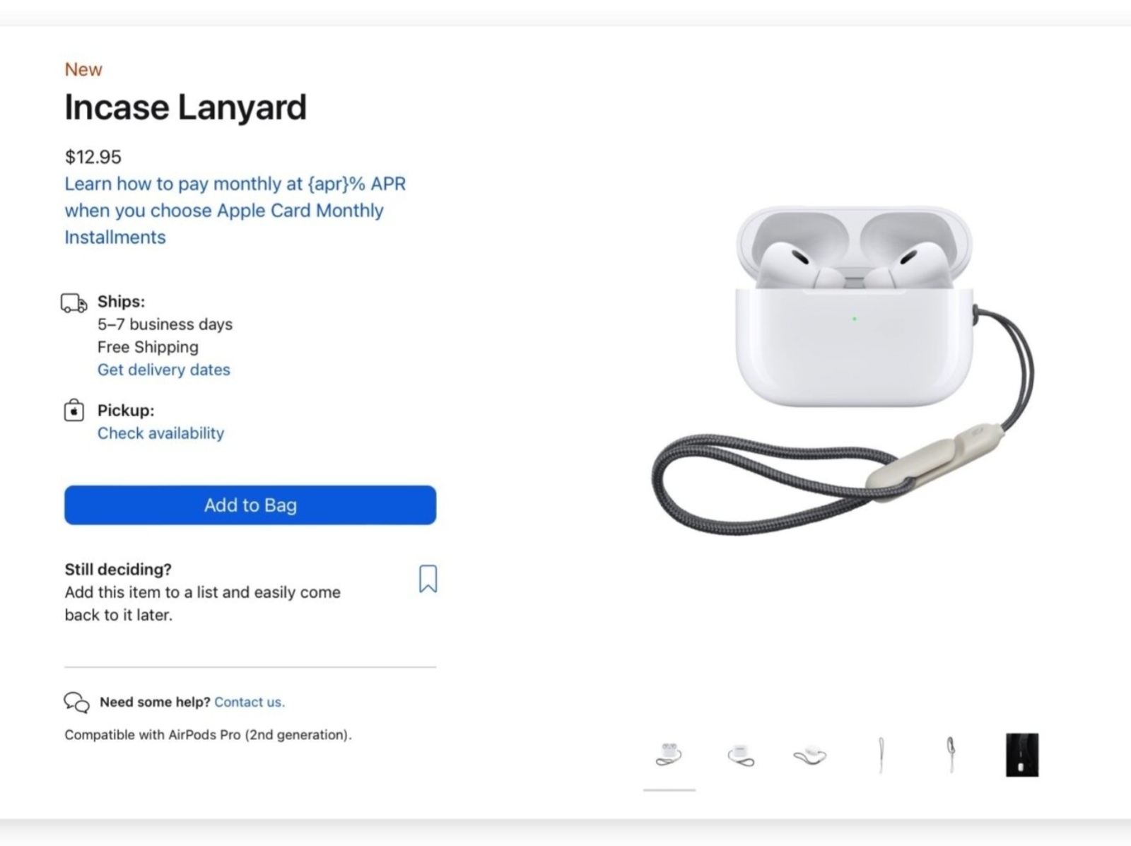 Apple 蘋果推出要價近 400 元的 AirPods Pro 2 「外殼專屬掛繩」，果粉們買單嗎？