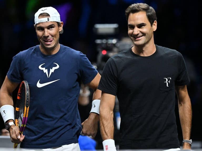 網球天王 Roger Federer 拉沃盃與 Nadal 組雙打告別,四大天王更齊聚練習呈現夢幻組合!