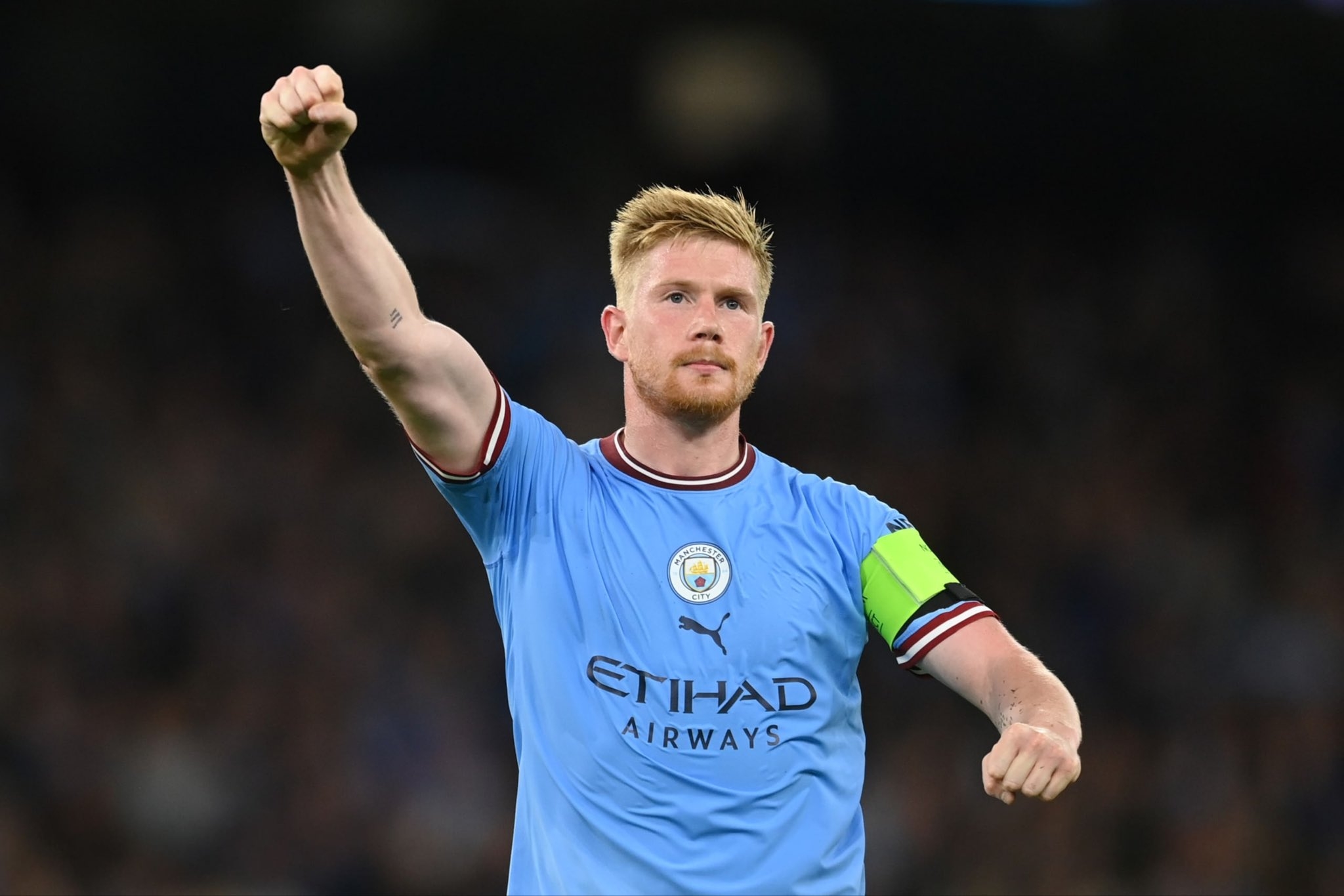 英超曼城球星德布勞內（Kevin De Bruyne）