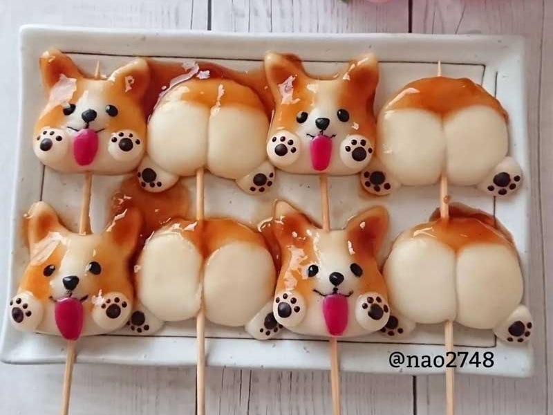 日本神人網友打造出可愛吸睛「柯基糯米糰子」，吐舌小臉、性感屁股你捨得吃掉嗎？