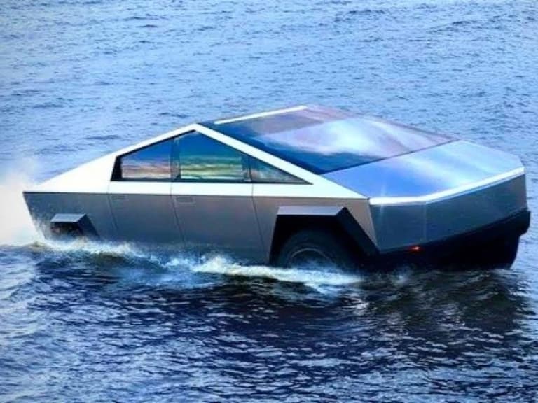 伊隆馬斯克 Elon Musk 大力誇讚特斯拉 Tesla Cybertruck:「它能視作船,還能渡河!」