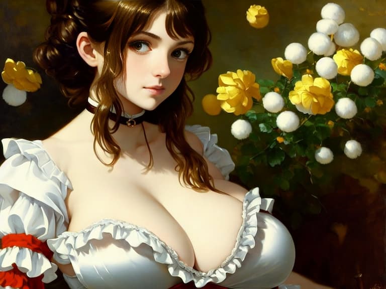 國外繪師透過 AI 繪圖創作「古典油畫風爆乳美女圖」，根本是色圖界的文藝復興！