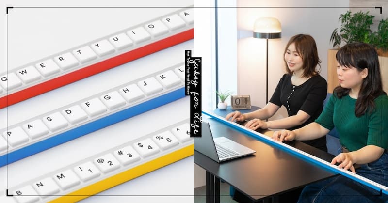 日本 Google 推出長 165 公分「條狀鍵盤」，甚至還能拿來當拐杖使用！