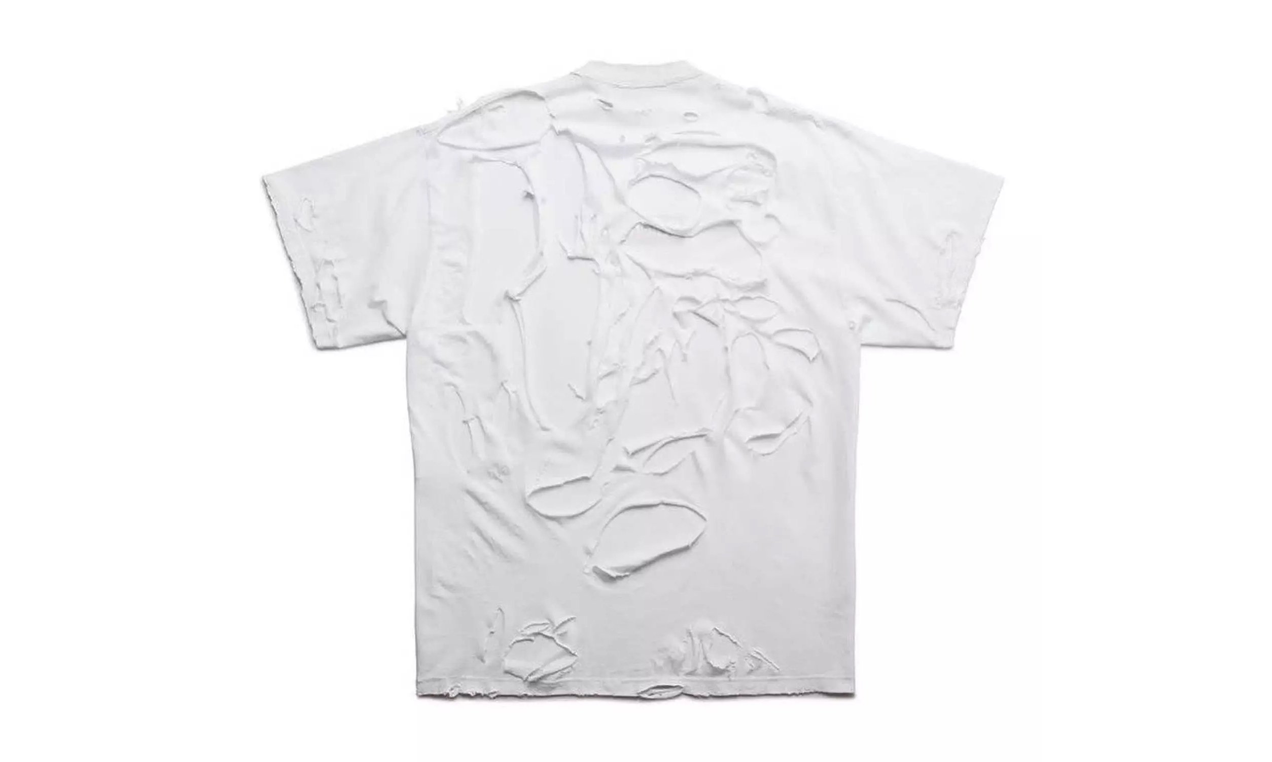 BALENCIAGA 推出全新 Box Logo 破壞短 Tee！