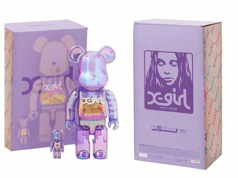 X-girl x BE@RBRICK聯名公仔，將於「這天」全台直營店點抽籤發售