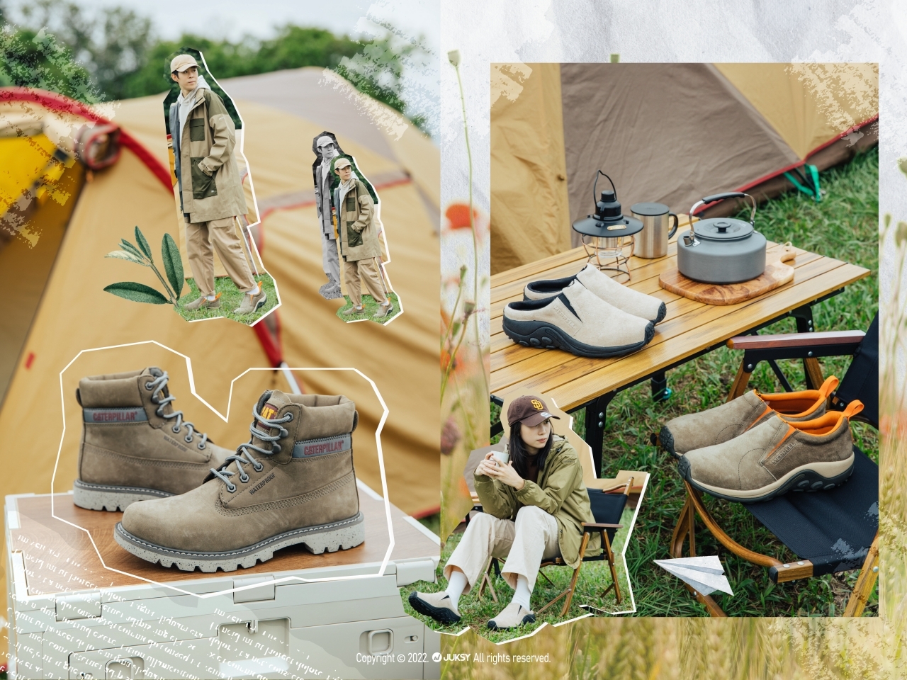 JUKSY 推薦露營鞋履首選！耐磨工作靴、懶人休閒鞋一次備齊，各種露營場合完美應對！