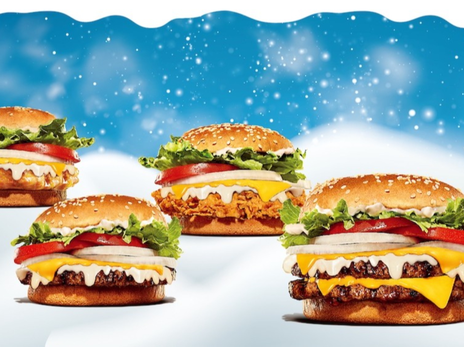 漢堡王推出 4 款「白雪乳酪重磅」系列漢堡，一次給你 3 種起士特濃暴擊！