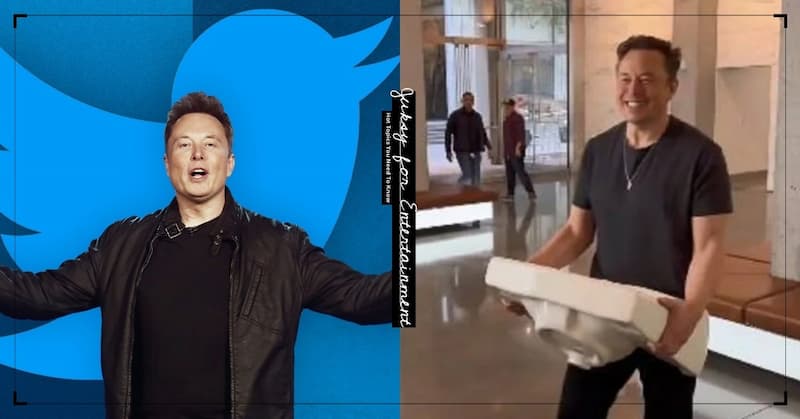 全球首富馬斯克手拿水槽走進推特總部，甚至還自封「推特領導人」！