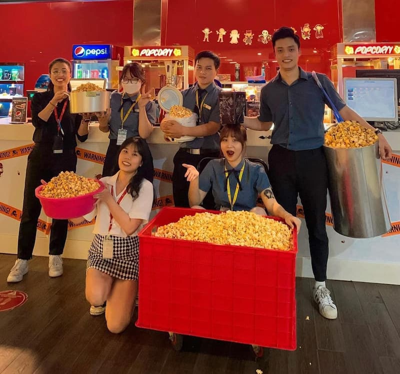 越南電影院免費送爆米花，還不限容器裝！