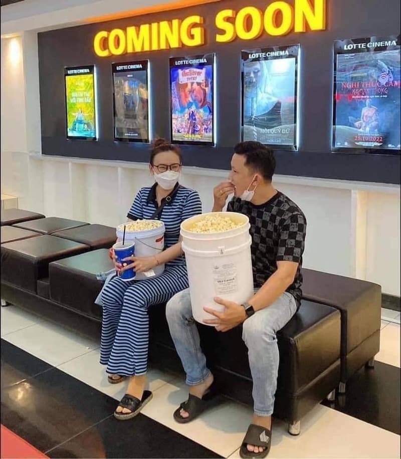 越南電影院免費送爆米花，還不限容器裝！