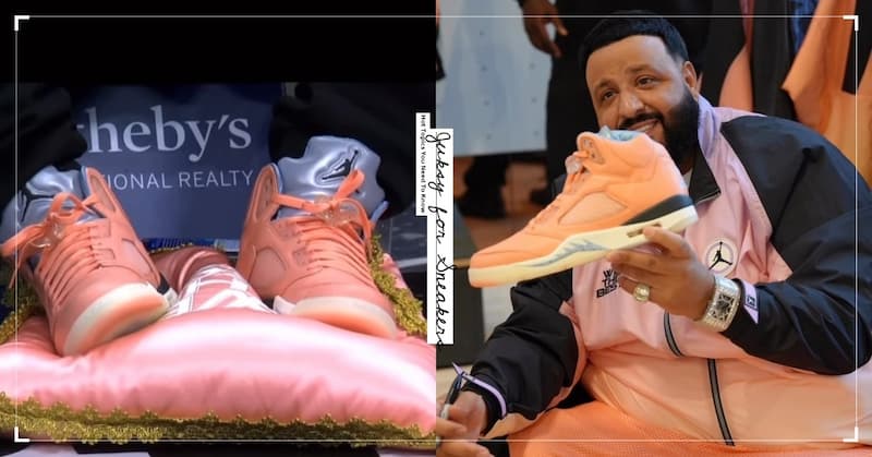 DJ Khaled 搶先上腳 Air Jordan 5 聯名球鞋，甚至自備枕頭墊腳防弄髒！