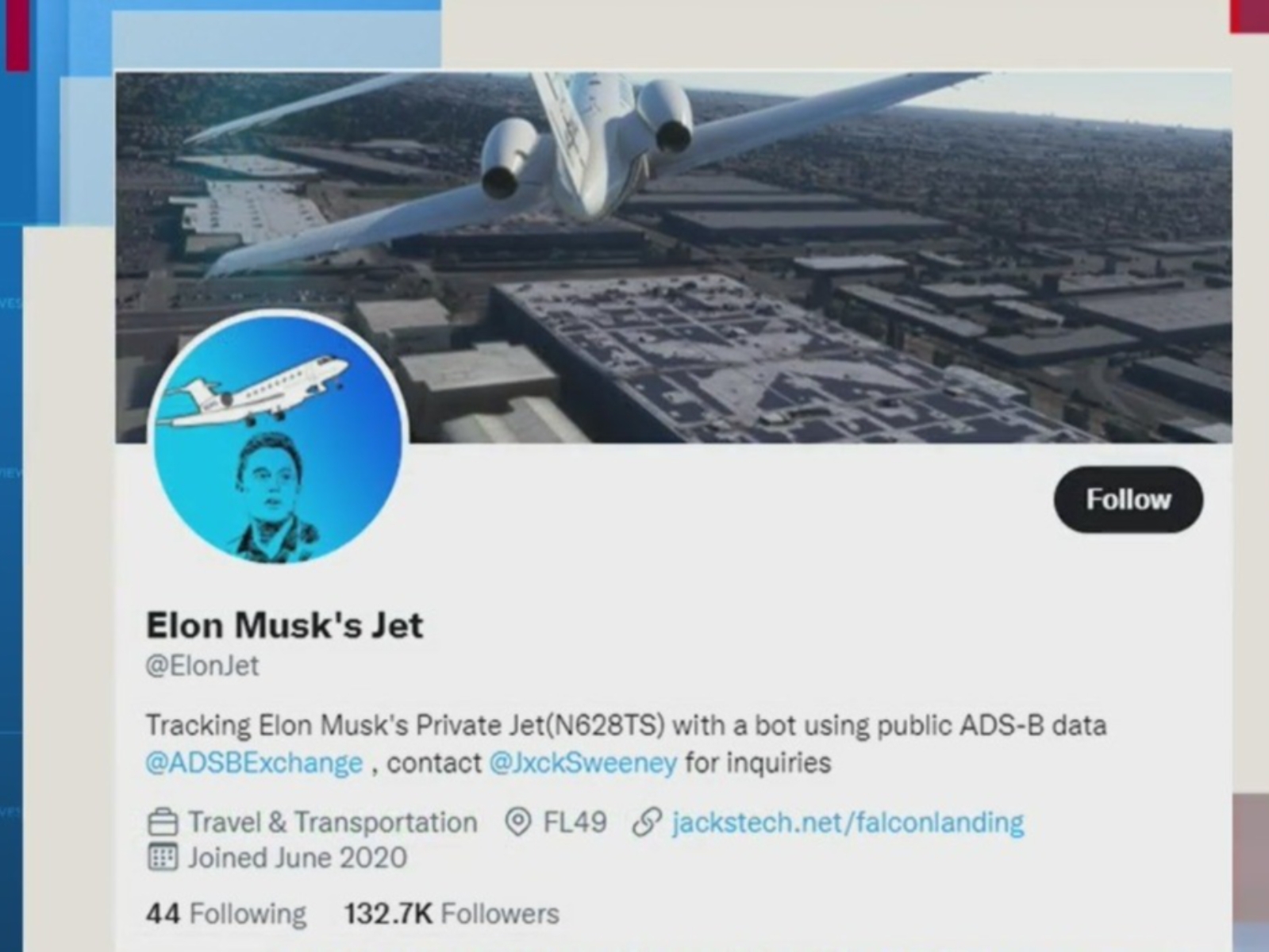 追蹤馬斯克私人飛機的推特帳號突遭停用，就連創建者本人帳號也被停權！