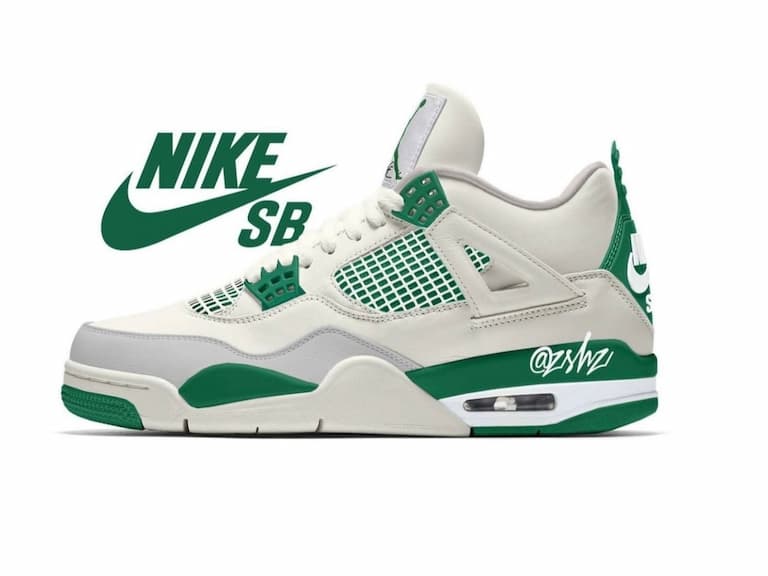 Nike SB x Air Jordan 4 "Pine Green" 重磅聯名鞋款釋出，2023 年春季即將登場！