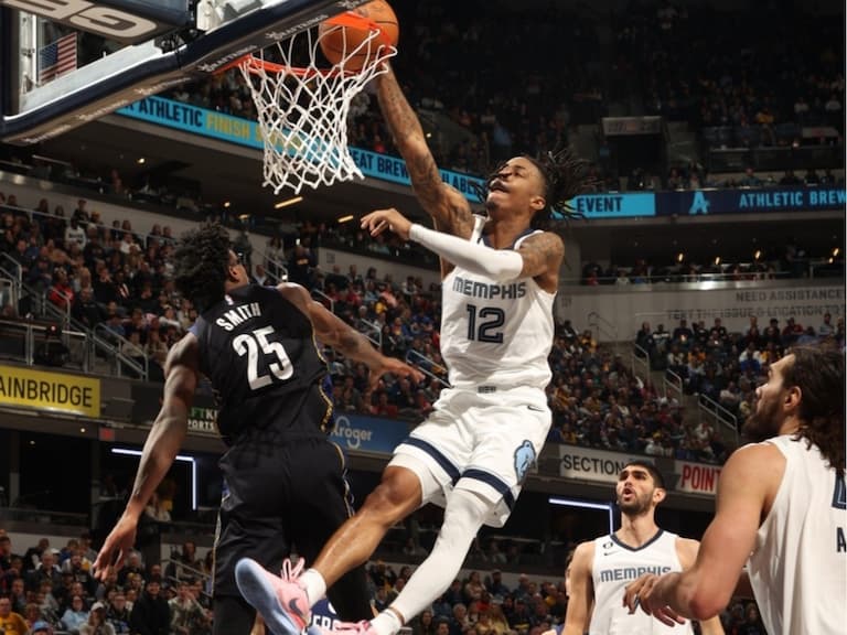 NBA／Ja Morant 不講理「單手戰斧式爆扣」轟炸籃框，直接預約年度最佳灌籃！