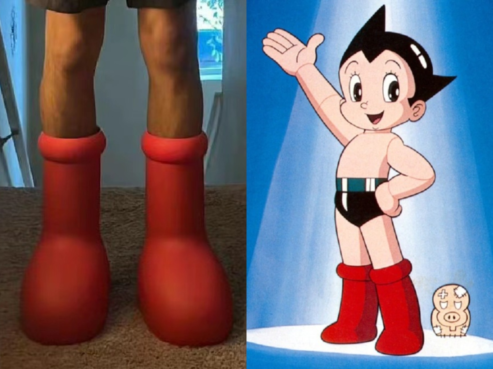 創意單位 MSCHF 打造「原子小金剛 Astro Boy」紅色長靴，開賣時間曝光！
