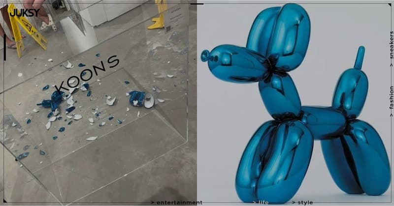 價值百萬藝術作品「氣球狗」展出首日就被打破，現場空氣直接凝結 15 分鐘！