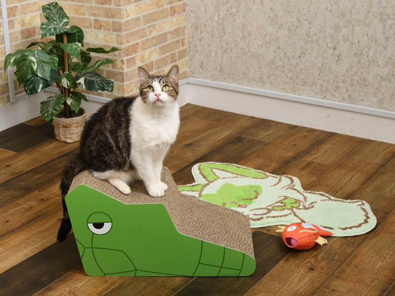 日本寶可夢中心推出「鐵甲蛹貓抓板」，快使出變硬！