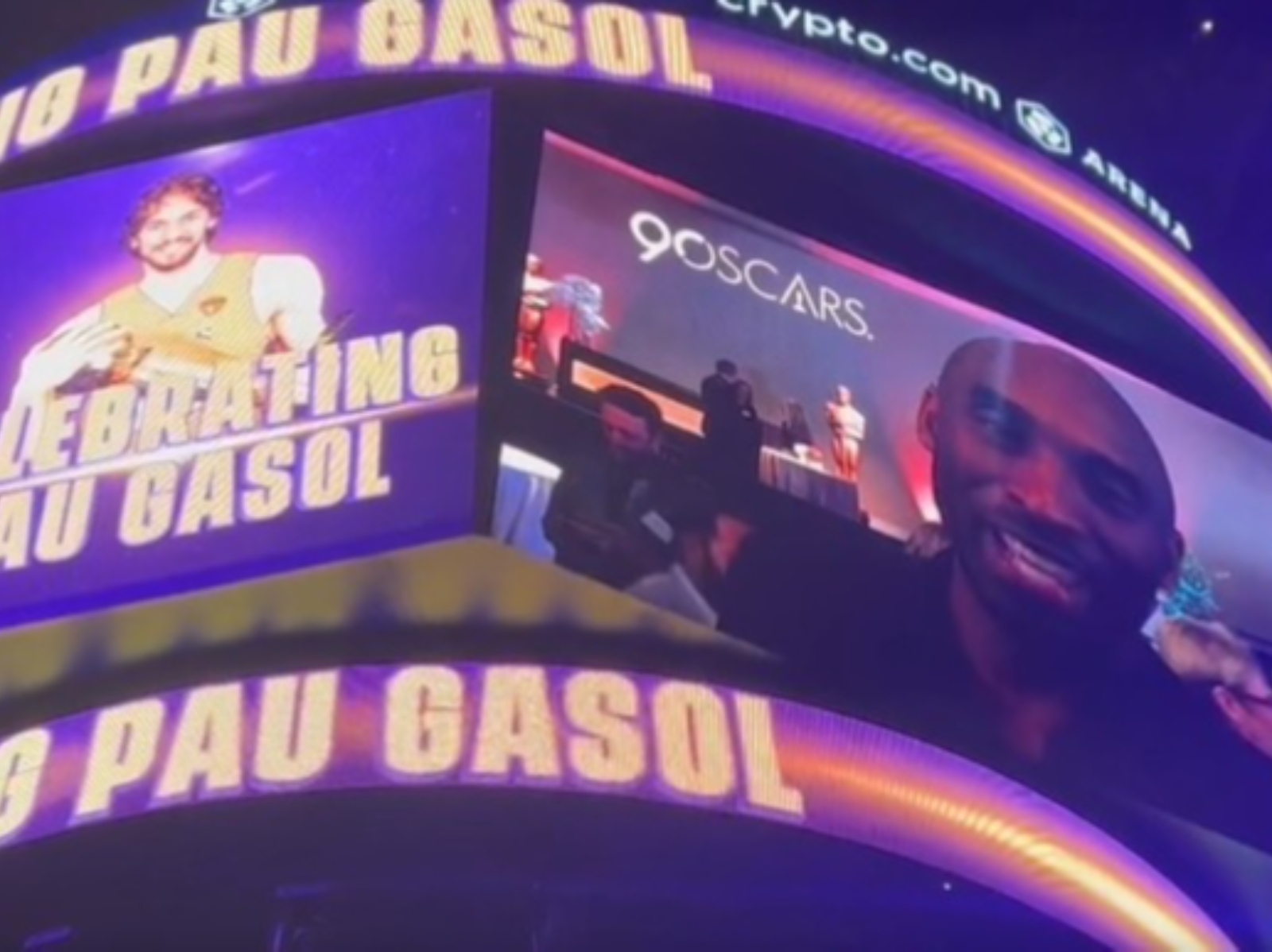 NBA / Kobe Bryant 驚喜「現身」Pau Gasol 球衣退休儀式：「沒有 Gasol 我就不會得冠軍！」