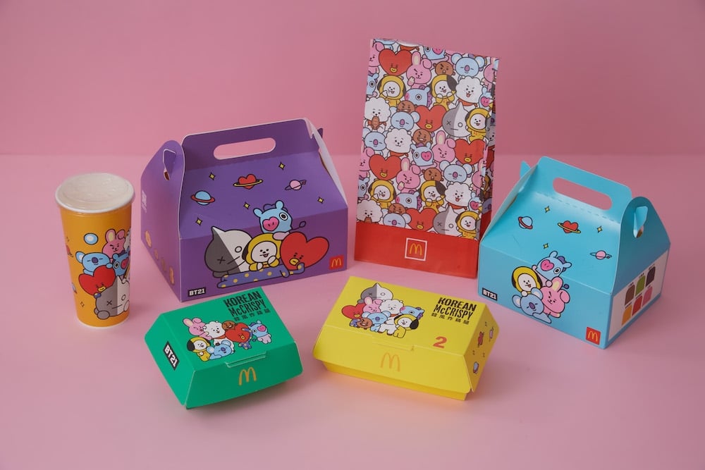 麥當勞 BT21 限定包裝