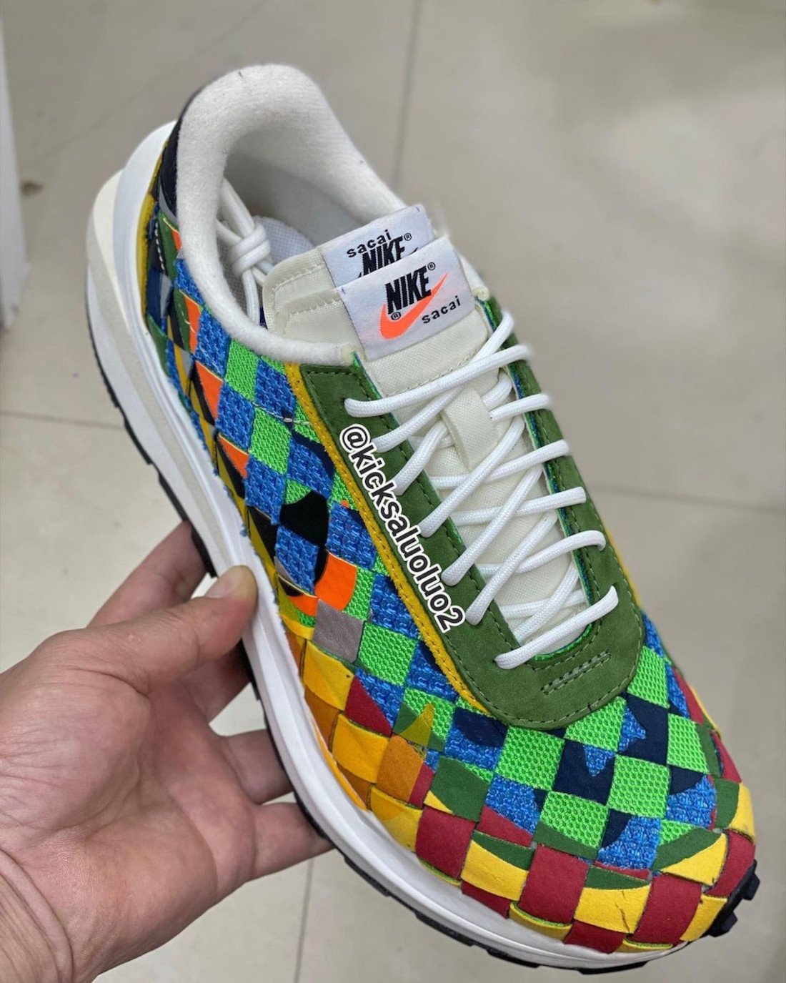 Sacai x Nike Waffle Woven