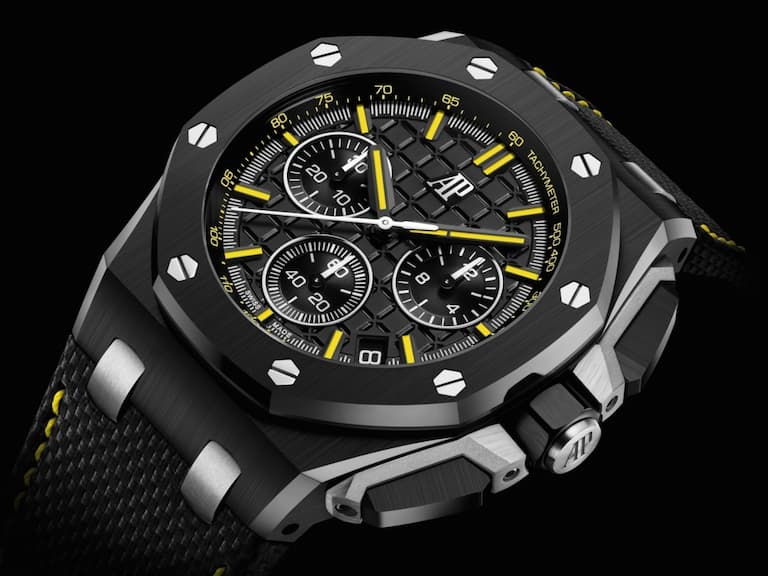 ROYAL OAK OFFSHORE 皇家橡樹離岸型系列30 週年鉅獻:全新黑色陶瓷計時碼錶