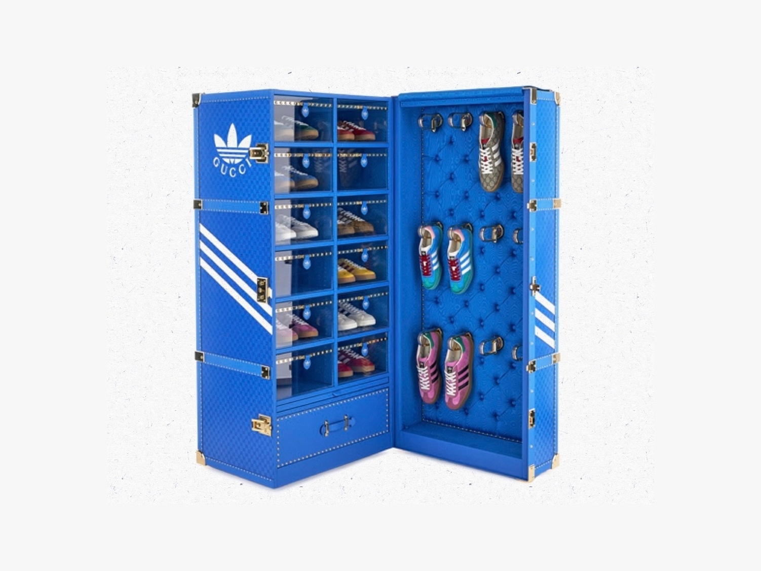 Gucci X Adidas 打造超奢華訂製鞋箱 MTO Trunk，售價高達 360 萬台幣！