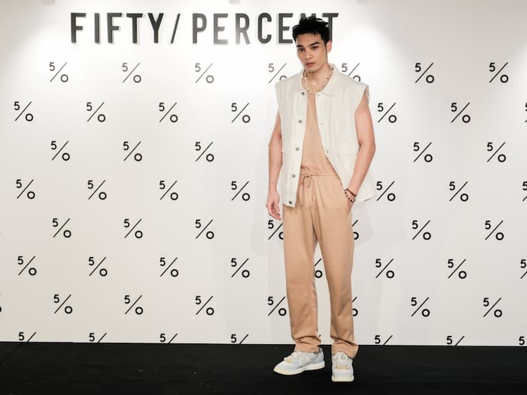 服飾品牌「50%」插旗微風南京，品牌大使黃偉晉與粉絲零距離