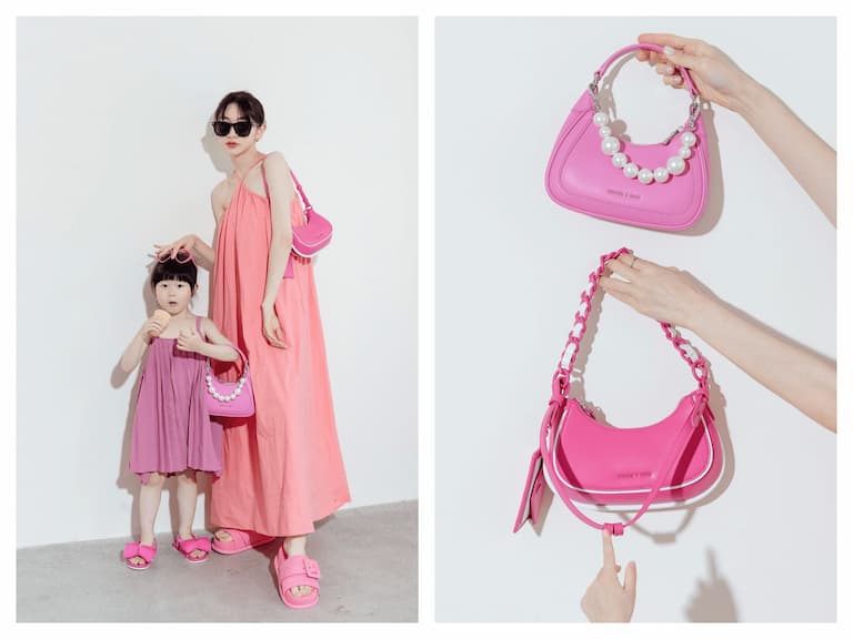 與CHARLES & KEITH 一同寵愛媽咪！粉嫩繽紛色彩打造清爽風格，陪伴時髦媽咪盡情享受裝扮樂趣