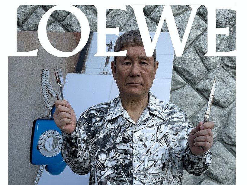 LOEWE 2023 早秋時尚大片找來多位大人物入鏡，日本影壇傳奇「北野武」幽默演繹！