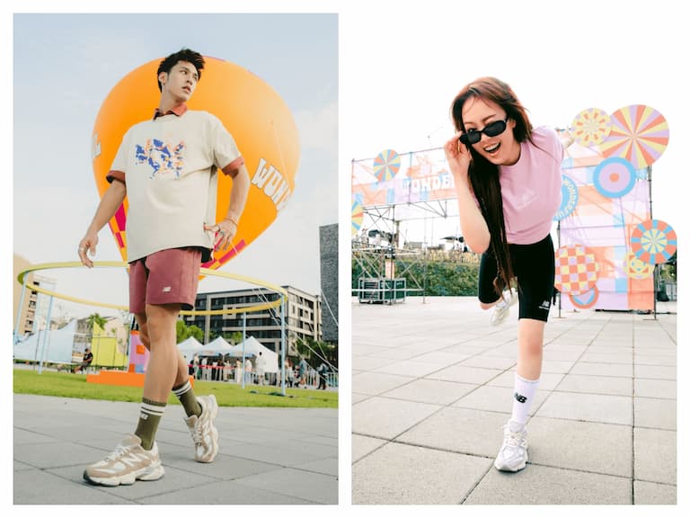 New Balance釋出六月主打服飾新品，國際時尚名人 李函、甜酷新星 ANGIE安吉、全能型男 Morris ，詮釋熱情四溢的仲夏音樂氣息
