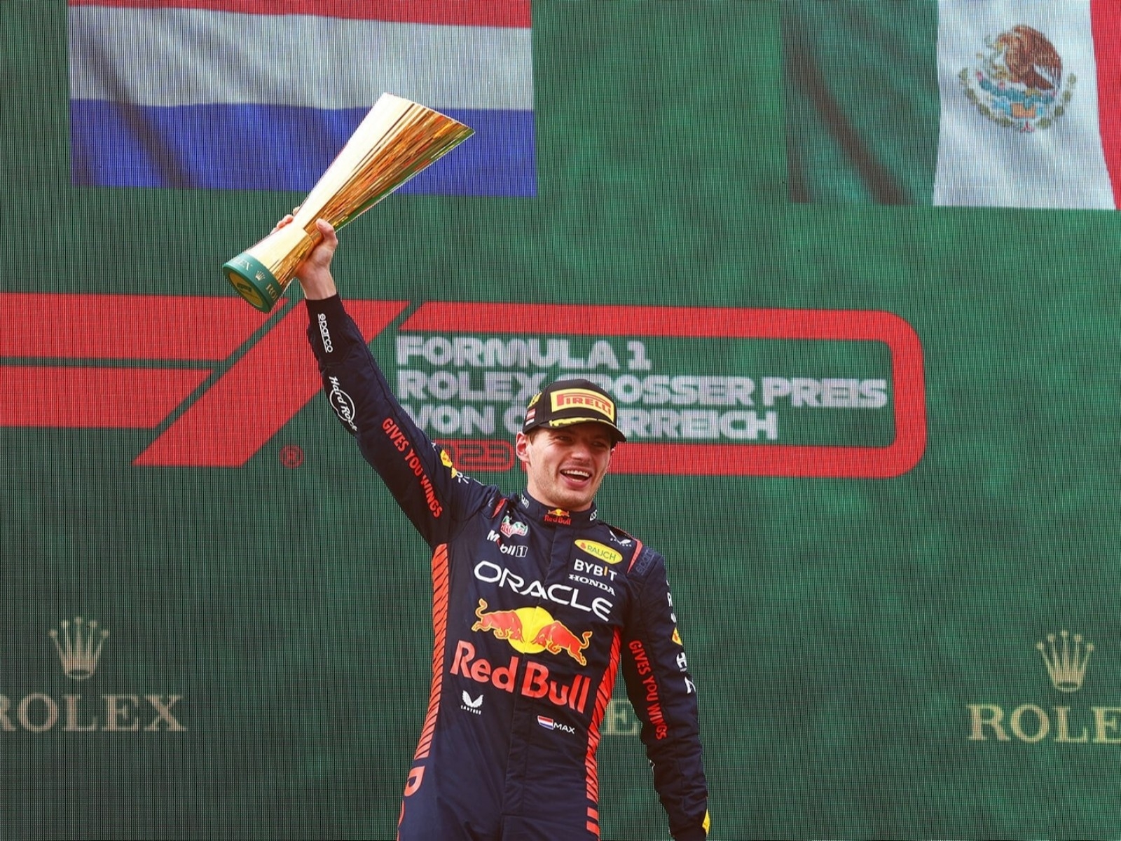 制霸主場！Red Bull車隊Max Verstappen回歸紅牛賽道奪冠