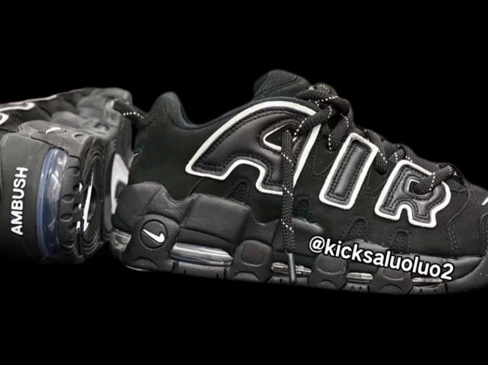 AMBUSH x Nike Air More Uptempo 最新聯名鞋照曝光，預計將於 2023 年發售！