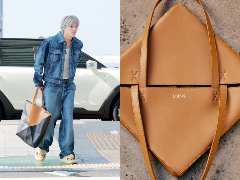 LOEWE 推出折疊式 Puzzle Fold 托特包！跟著泰容、吳磊⋯這樣背秒變偶像級萬人迷～