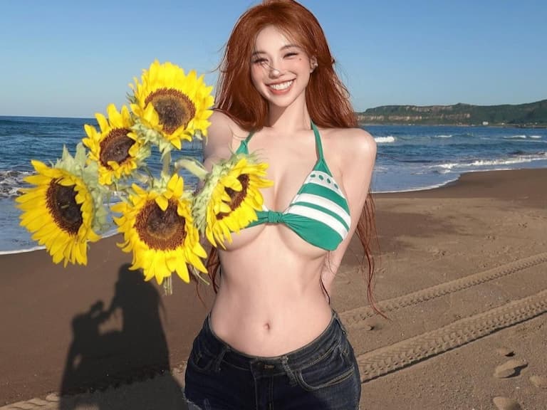 台灣網紅黃琳 Cosplay《航海王》娜美，「螞蟻腰 + 超兇上圍」根本神還原！【野生抓正妹】