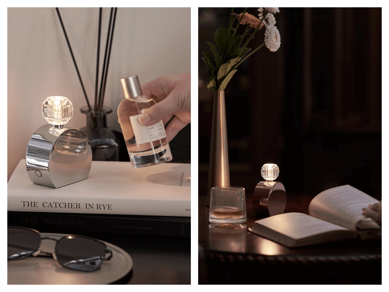 最美的珠寶小小燈！以施華洛世奇的璀璨揉和香水瓶的經典設計，傳遞低調精緻的生活風格