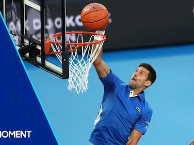 Novak Djokovic 大秀空中接力灌籃！這運動天賦你敢信？