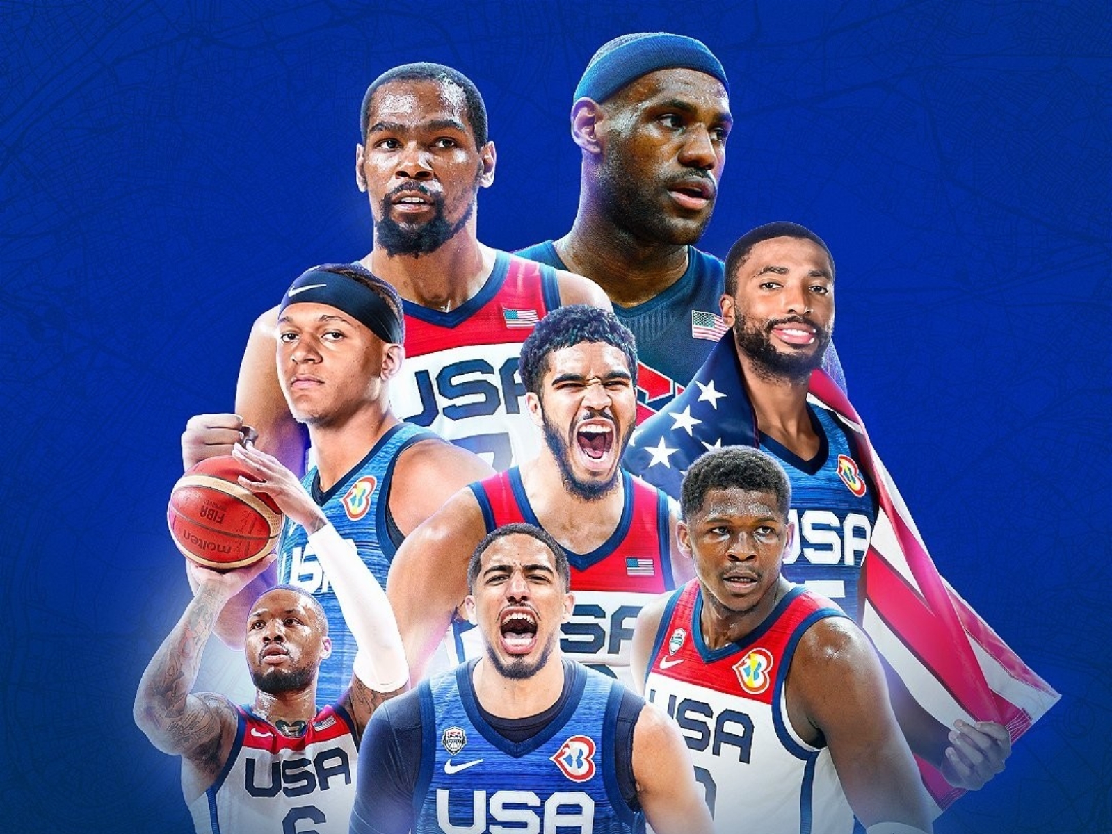 美國男籃「巴黎奧運」大名單出爐！詹皇、Curry、KD 等球星皆入選！