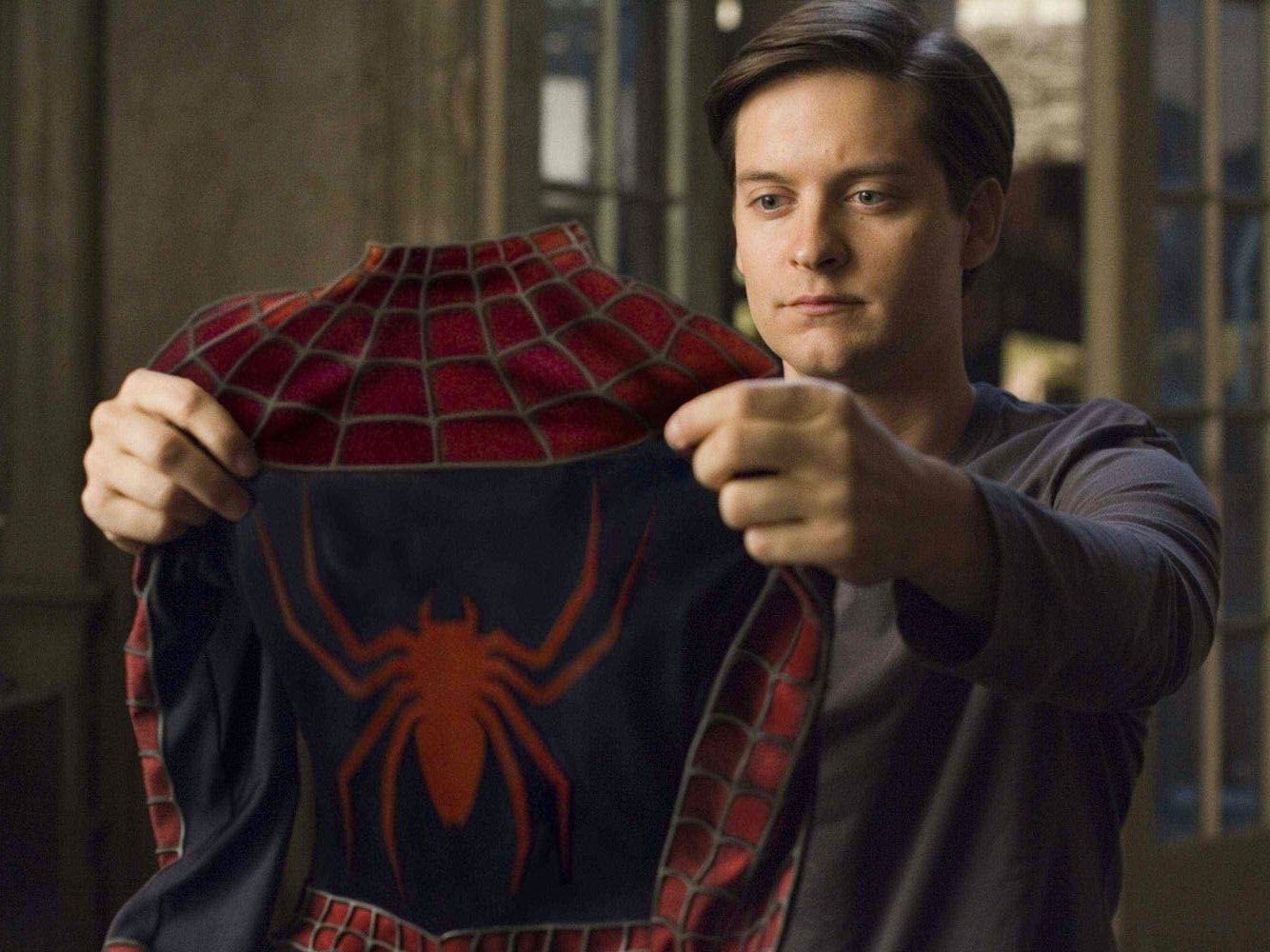 陶比麥奎爾（Tobey Maguire）主演的第一代電影《蜘蛛人》