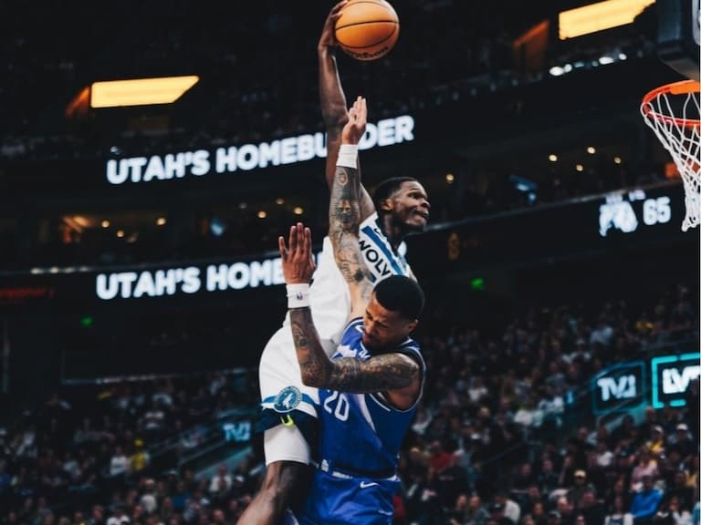 NBA／Anthony Edwards 超暴力「流星灌籃」震撼球迷，John Collins 還被灌到疑似腦震盪！