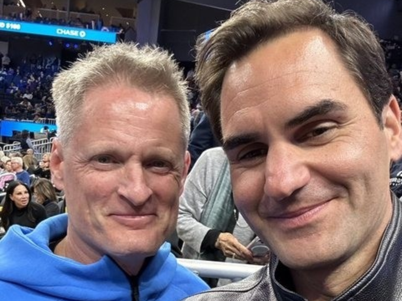 NBA／Roger Federer 也認錯！球迷長相激似勇士總教練 Steve Kerr 爆紅！
