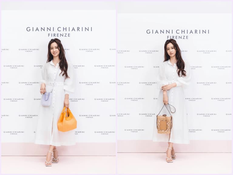 Gianni Chiarini 夏季新品好紓壓,周曉涵輕撫美麗包款,直呼「我都要!」