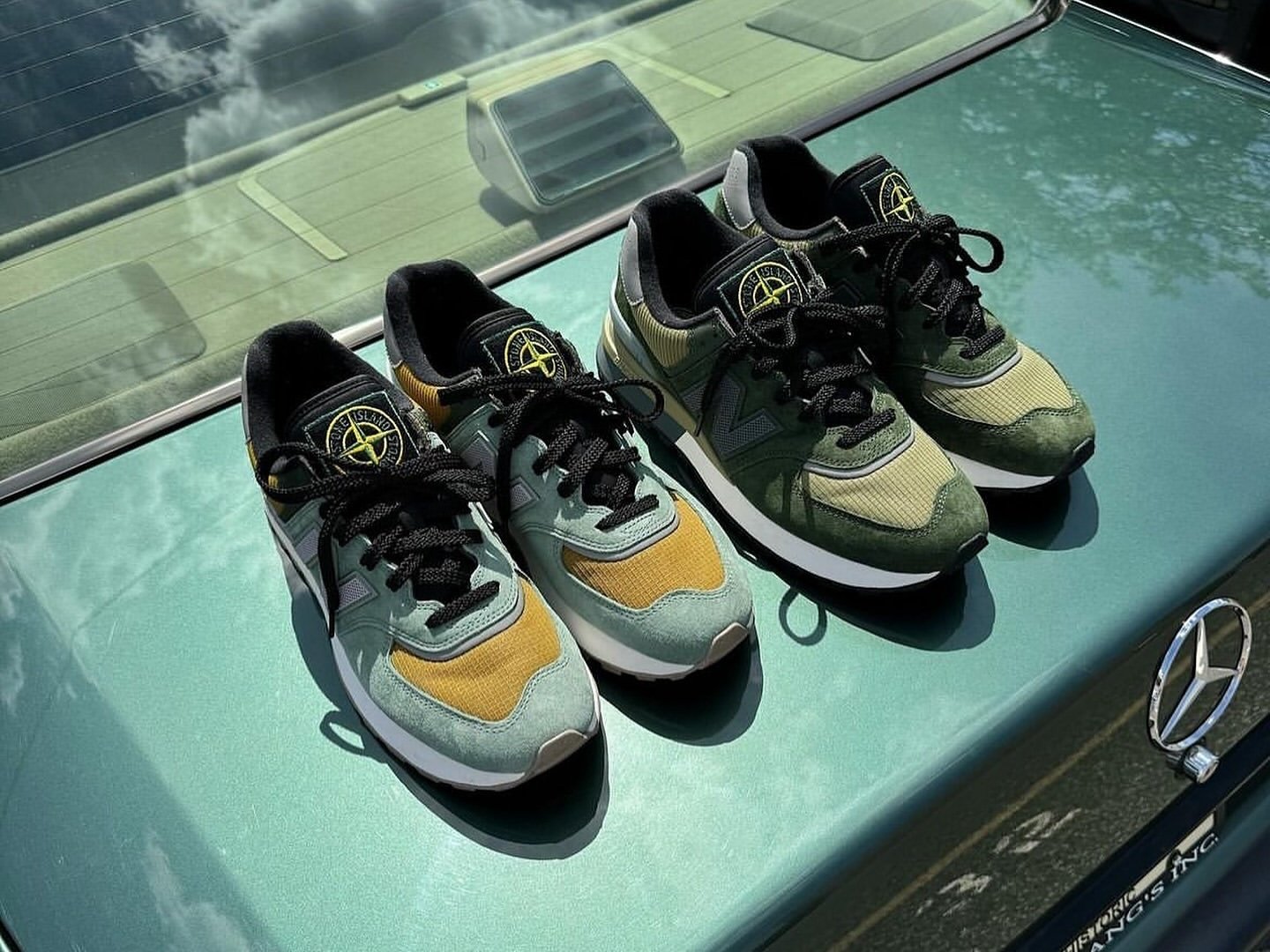 Stone Island x New Balance 574 最新聯名鞋「高清曝光」，預計將於 2024 年 6 月發售！