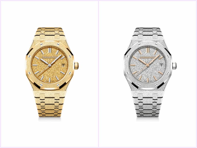愛彼推出 34 毫米 ROYAL OAK 皇家橡樹系列自動上鏈霜金腕錶璀璨新作