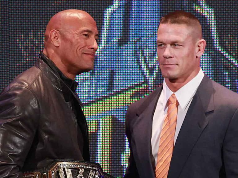 巨石強森 Dwayne Johnson 遭質疑謊報身高！和 185 公分約翰希南相比根本一樣！