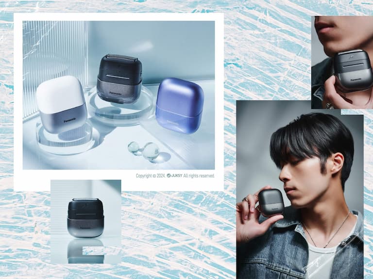 自帶不凡品味 —— Panasonic 3 枚刃 「小精靈系列」電動刮鬍刀，日系工藝 X 極簡質感，展現清爽型格！全新「掌上型機身」晉升型人標配，讓品味如影隨形