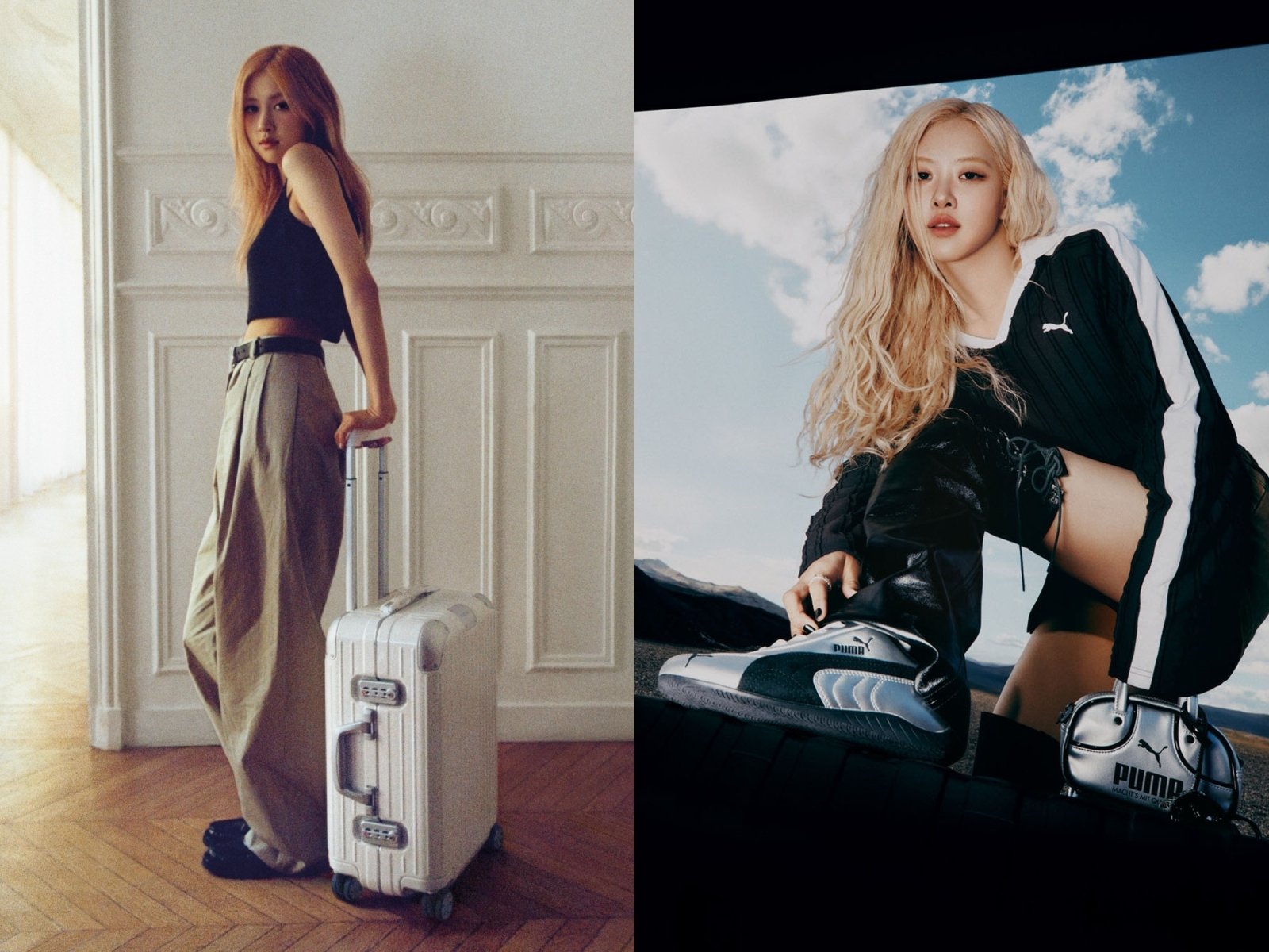 BLACKPINK Rosé 代言同款單品一拳公開！PUMA 賽車鞋、RIMOWA 行李箱⋯這款詢問度破表！