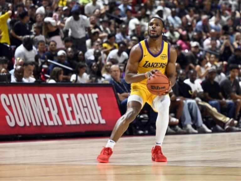 NBA／Bronny James 投進三分球了！全場砍 12 分助湖人險勝老鷹奪夏季聯賽首勝！