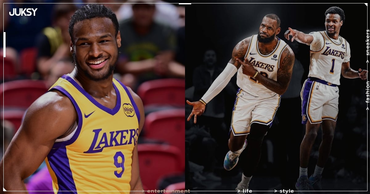 NBA／LeBron James 與兒子 Bronny 首度練球分心