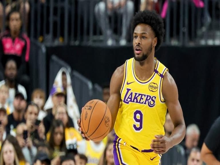 NBA/Bronny James 飆 17 分再創下個人生涯新高,空中接力雙手暴扣驚艷全場!